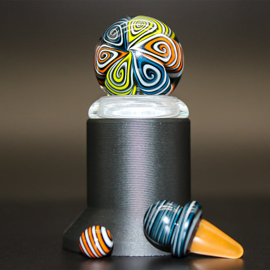 CHUNK GLASS SLURPER SET