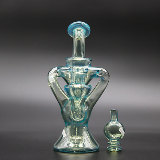 HAPPY TIME GLASS MICRO KLEIN RECYCLER