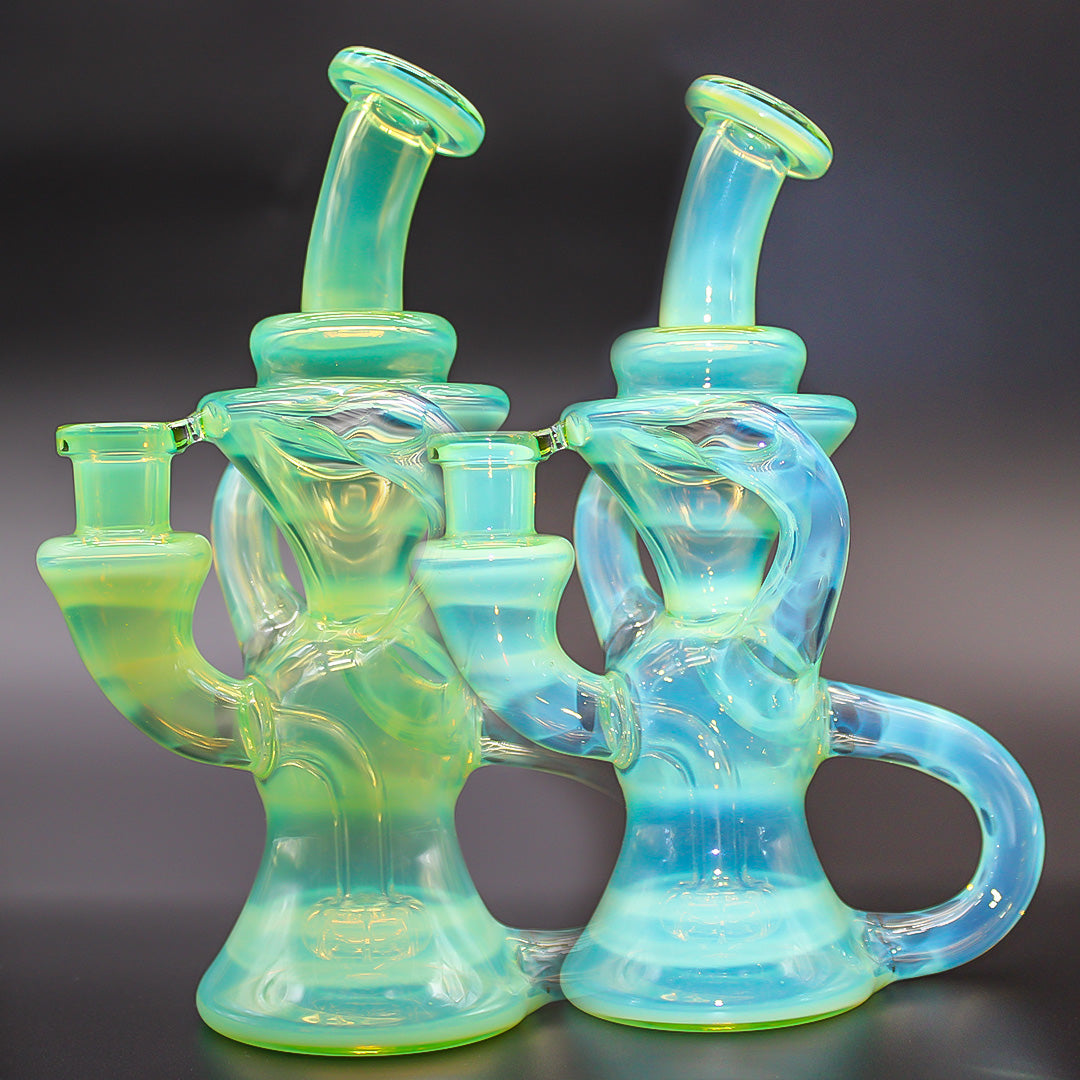 HAPPY TIME GLASS MICRO KLEIN RECYCLER