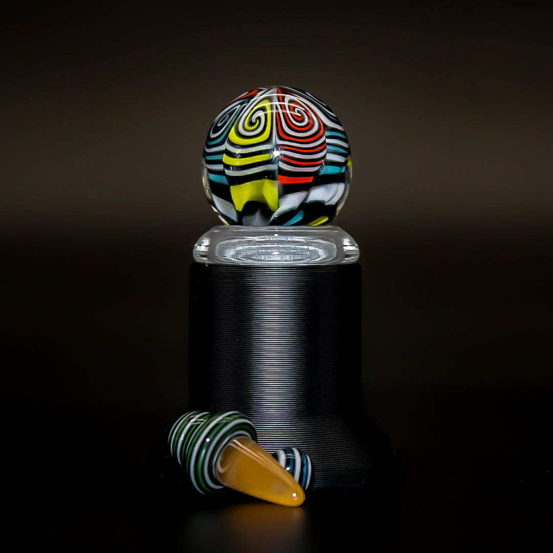 CHUNK GLASS SLURPER SET