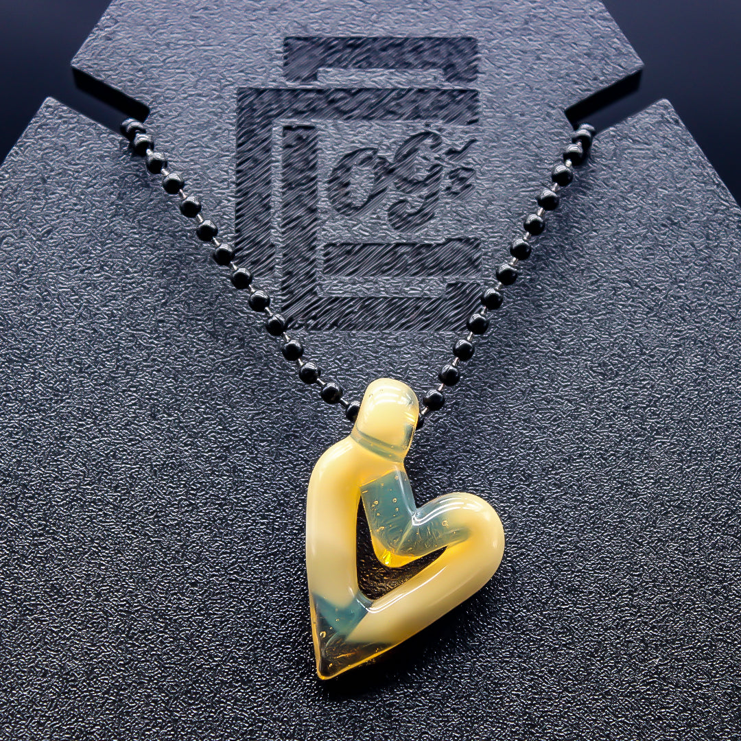 SETTE GLASS HEART PENDY