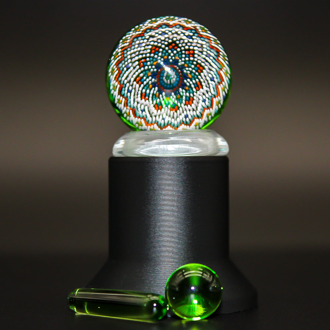 JH GLASS GEO SLURPER SET