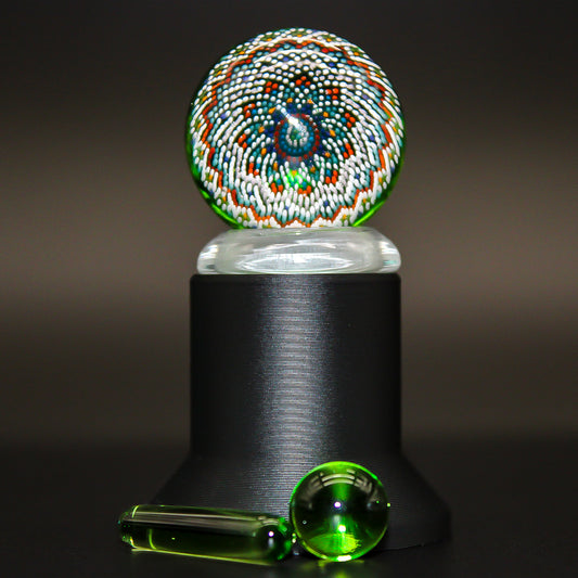 JH GLASS GEO SLURPER SET