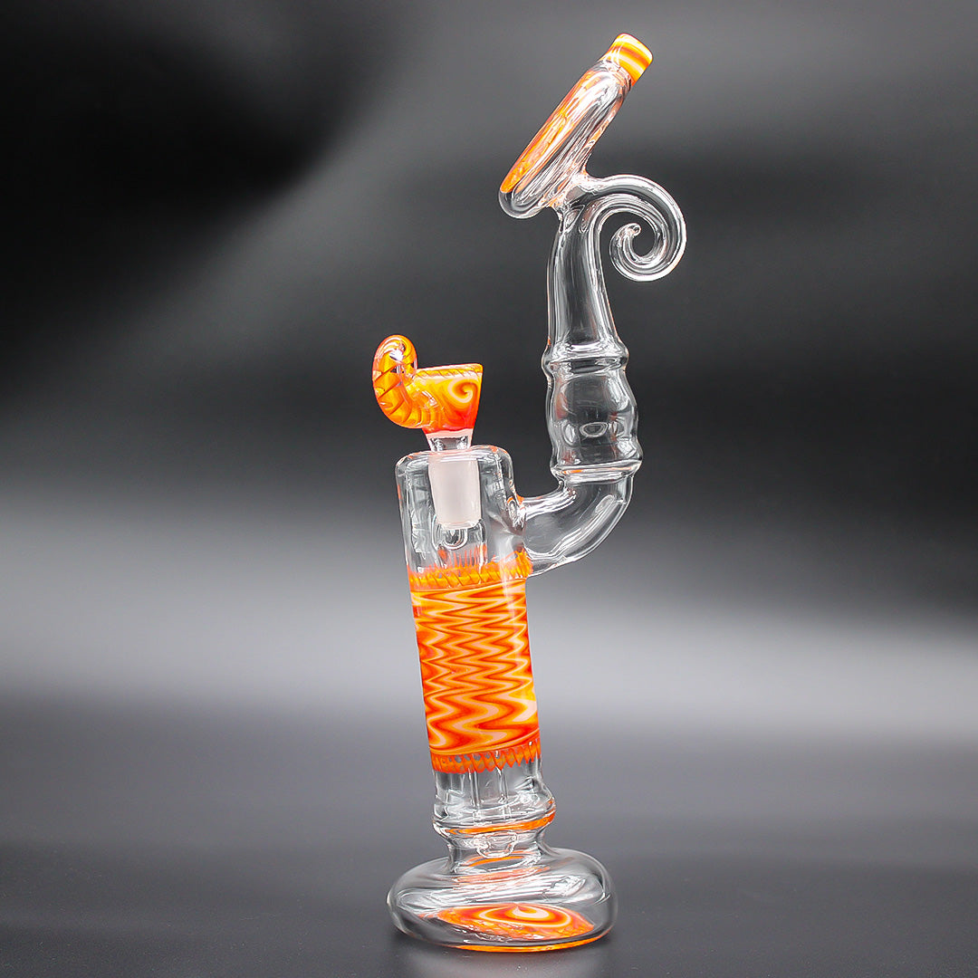 WILLSTAR GLASS BUBBLER - FIRE FADE