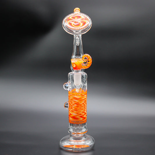 WILLSTAR GLASS BUBBLER - FIRE FADE