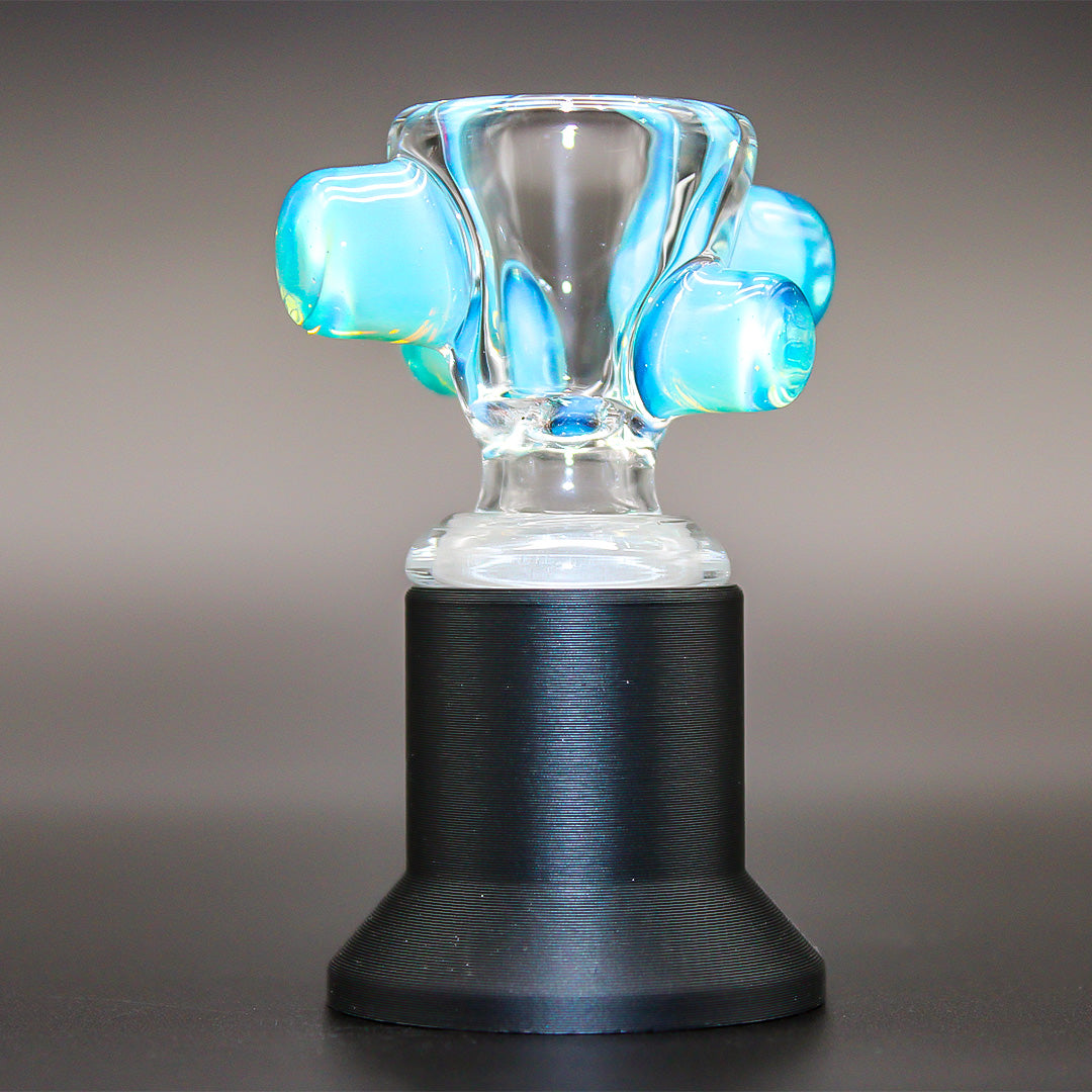 ZOMBIE HAND STUDIOS CLEAR 4 HOLE W/ COLOR ACCENTS