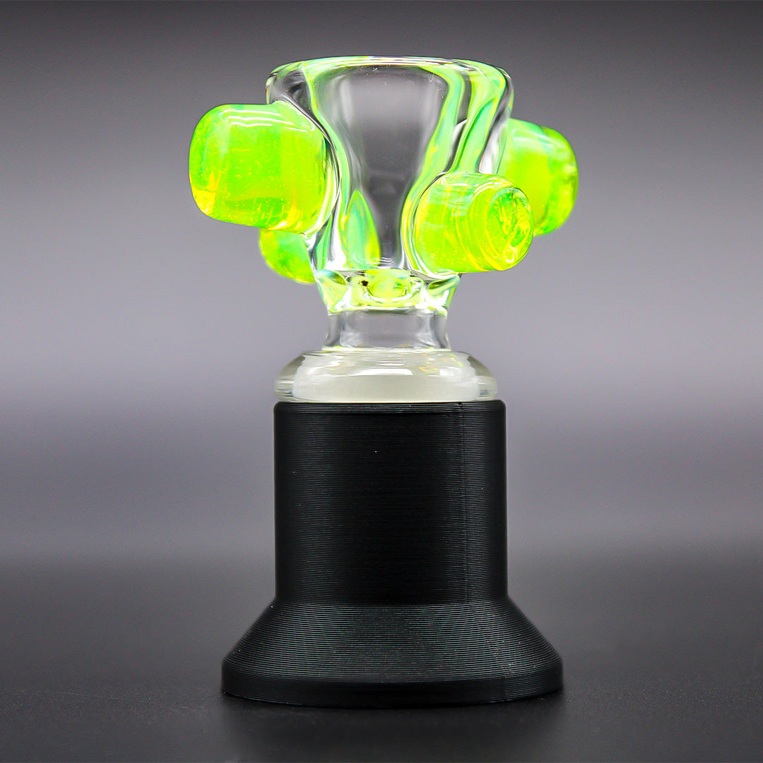ZOMBIE HAND STUDIOS CLEAR 4 HOLE W/ COLOR ACCENTS