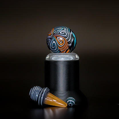 CHUNK GLASS SLURPER SET