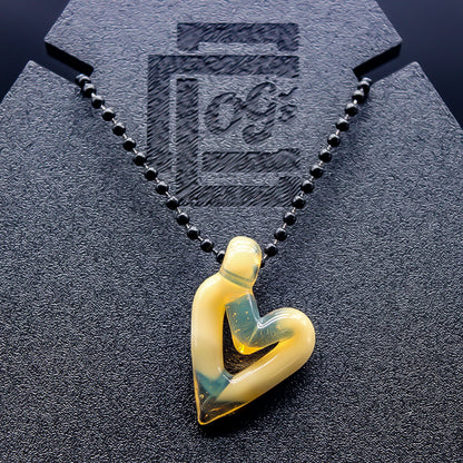 SETTE GLASS HEART PENDY