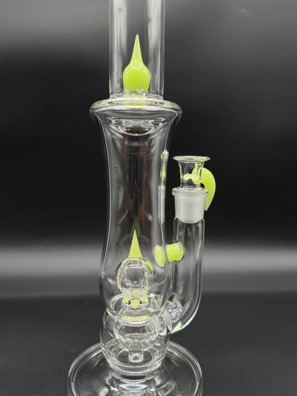 GREEN FOREST GLASS 180 CRIC IMPERIAL ACCENTED TUBE