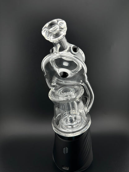 ERY GLASS LEAN BACK RECYCLER PUFFCO TOP