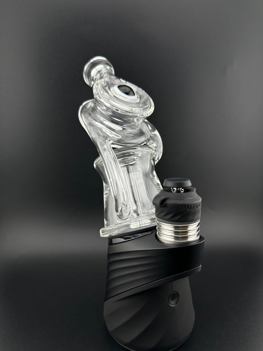 ERY GLASS LEAN BACK RECYCLER PUFFCO TOP