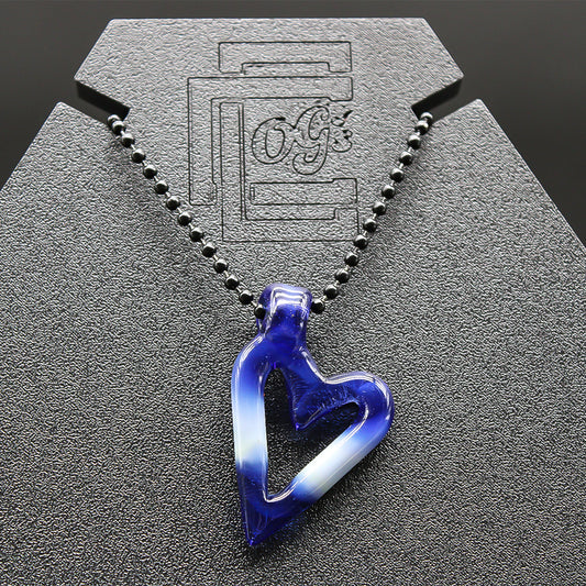 SETTE GLASS HEART PENDY