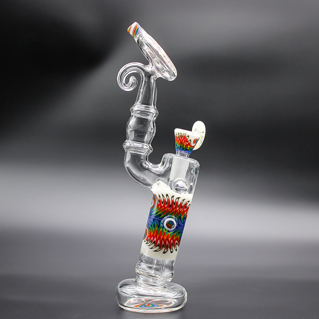 WILL STAR GLASS BUBBLER - UV RAINBOW