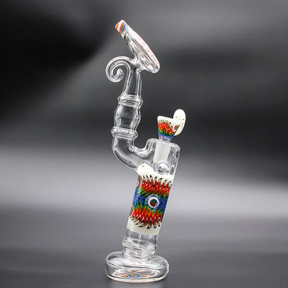 WILL STAR GLASS BUBBLER - UV RAINBOW