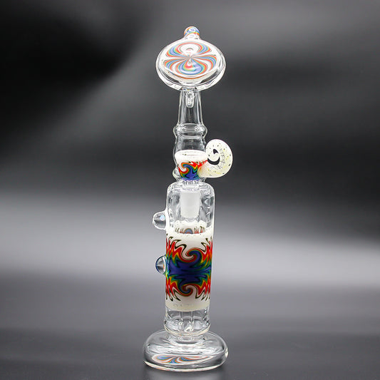 WILL STAR GLASS BUBBLER - UV RAINBOW