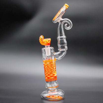WILLSTAR GLASS BUBBLER - FIRE FADE