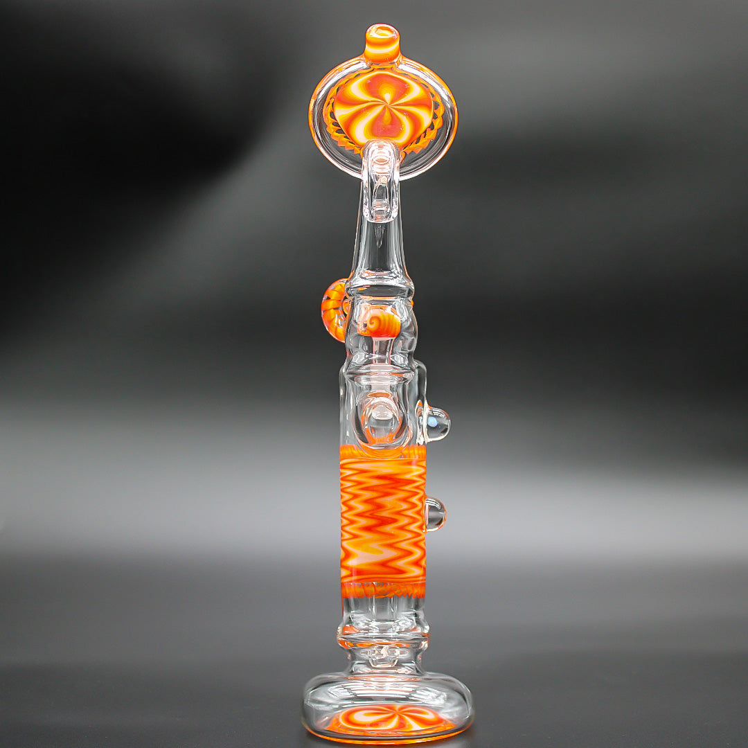 WILLSTAR GLASS BUBBLER - FIRE FADE