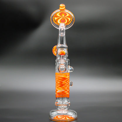 WILLSTAR GLASS BUBBLER - FIRE FADE