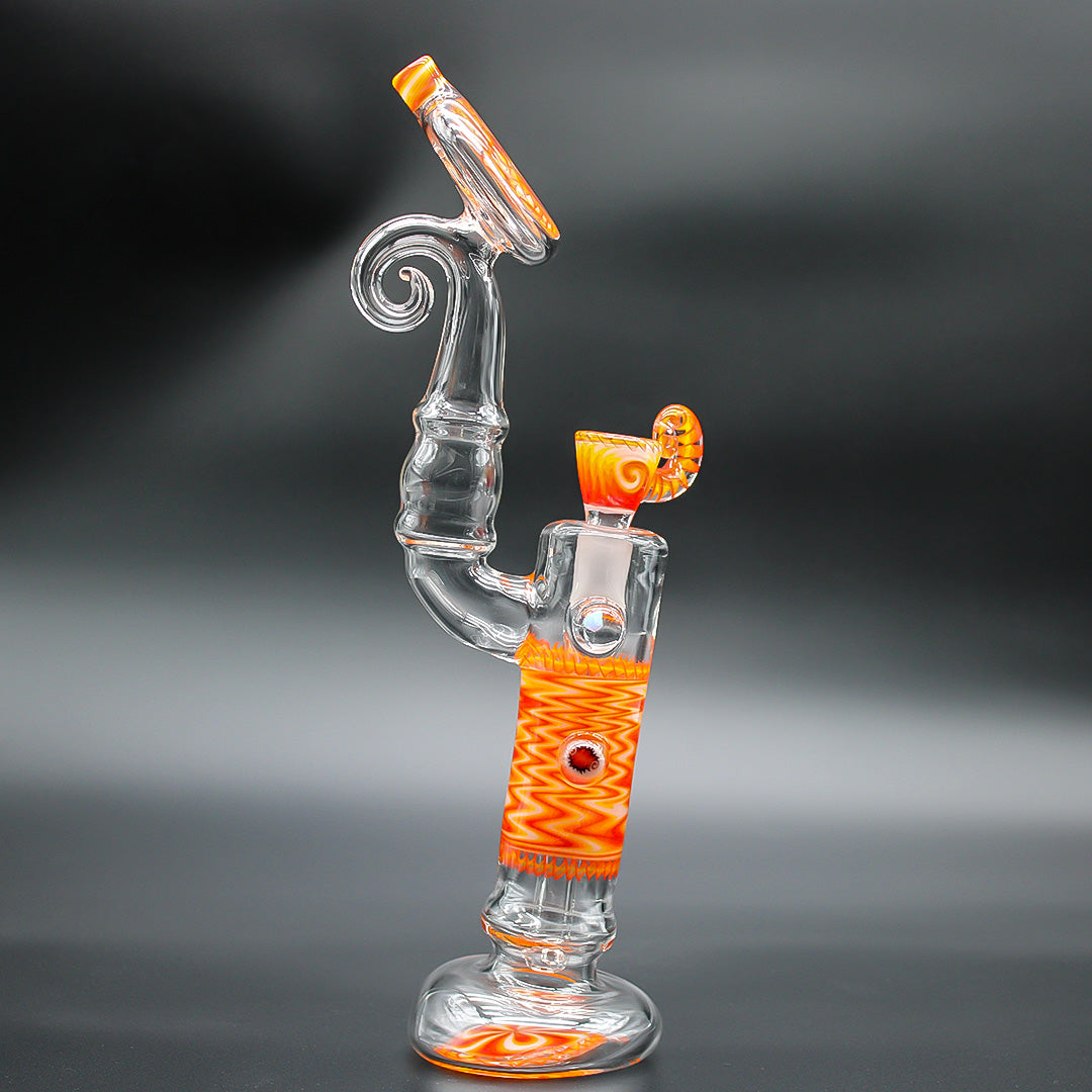 WILLSTAR GLASS BUBBLER - FIRE FADE
