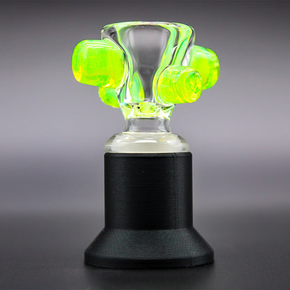 ZOMBIE HAND STUDIOS CLEAR 4 HOLE W/ COLOR ACCENTS